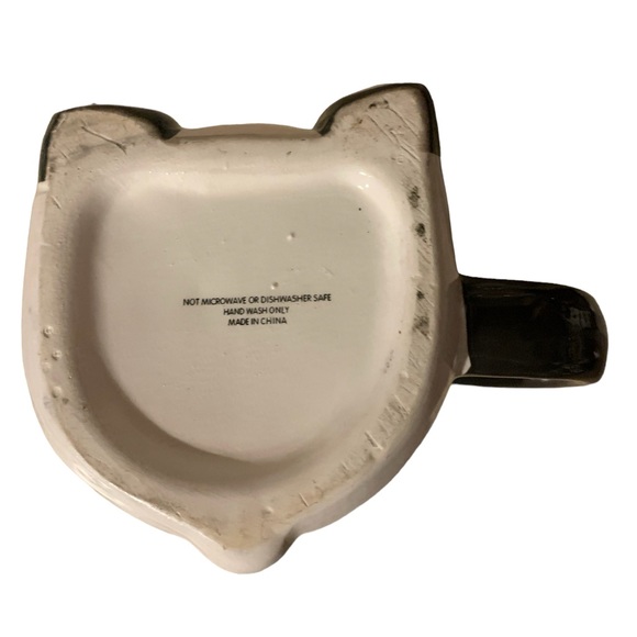 Ceramic Panda Bear Coffee Mug cup black and white - Picture 4 of 4